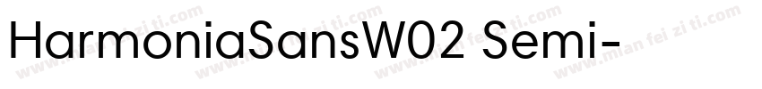 HarmoniaSansW02 Semi字体转换